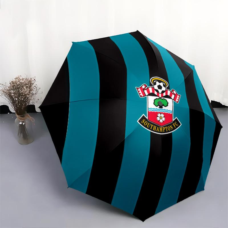 Southampton FC2pattern, Automatic Folding Umbrella, Portable and Foldable Design, 8 Ribs, a Christmas or Birthday Gift.