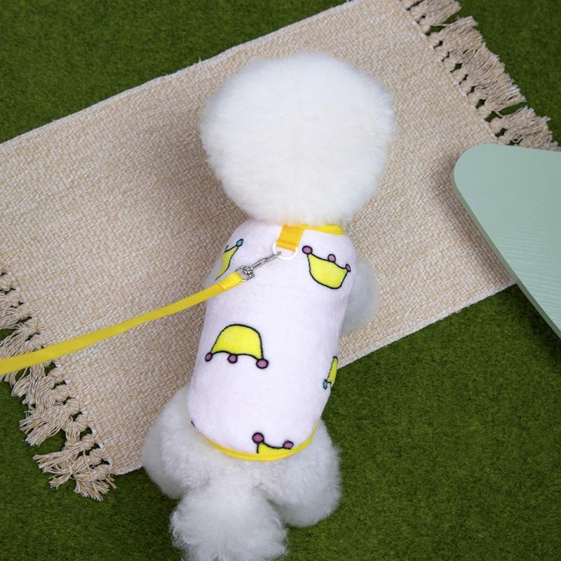 Small Dog Crown Velvet Clothes Pet Warm Clothing Cute Winter Cat Pullover Teddy Pretty Sweatshirt Pet Supplies