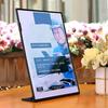 Acrylic Table Card Display Board A4 A5 A6 L-Shaped Table Sign Price Card Billboard Stand Picture Poster Art Display Frame Empty