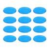12PCs Drum Damper Silencer Percussion Instrument Accessories Silicone Self Adhesive Blue