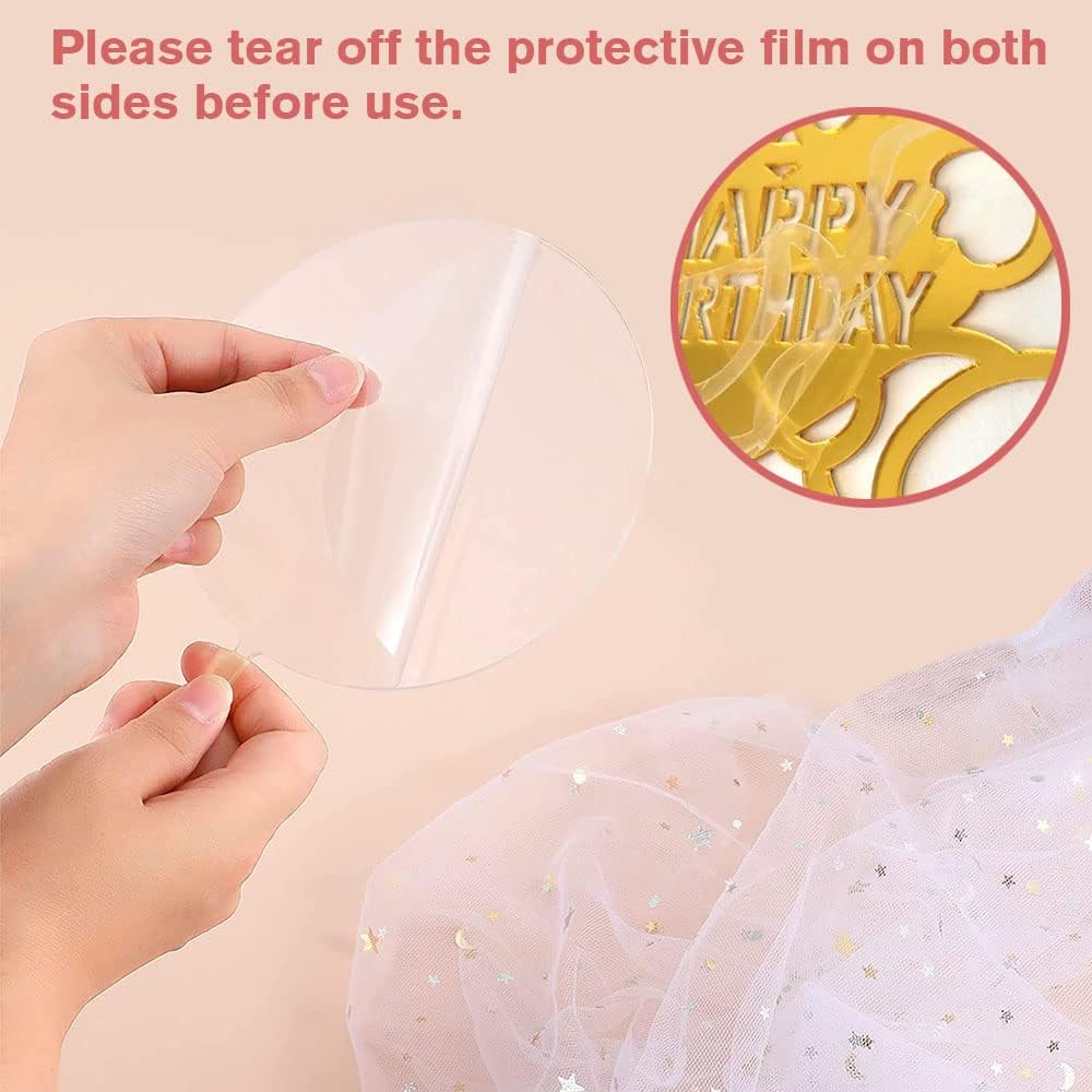 Mrs & Mr Birthday Cake Topper Monogram Acrylic Cupcake Topper Picks Wedding Birthday Cake Bunting Decor Personalized Mirror Gold Cake Accessories for