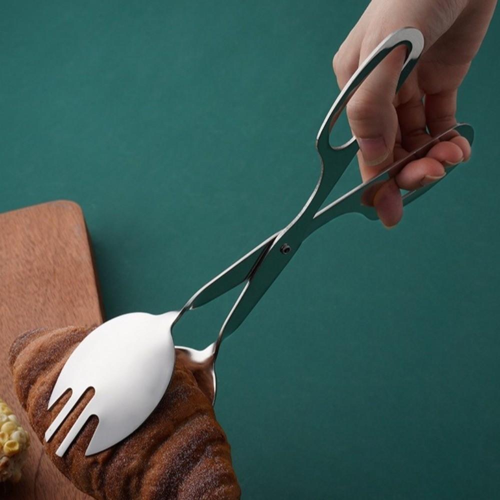 Stainless Steel Buffet Tongs Cake Bread Sandwich Steak Clamp Gifts Cooking Salad Tongs Pliers