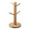 Soluzione Sostenibile in Legno per Conservare Tazze, a Forma di Albero con 6 Ganci