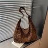 Modische Hobo-Tasche mit Leopardenmuster, weiche, lässige Umhängetasche, große Tragetasche