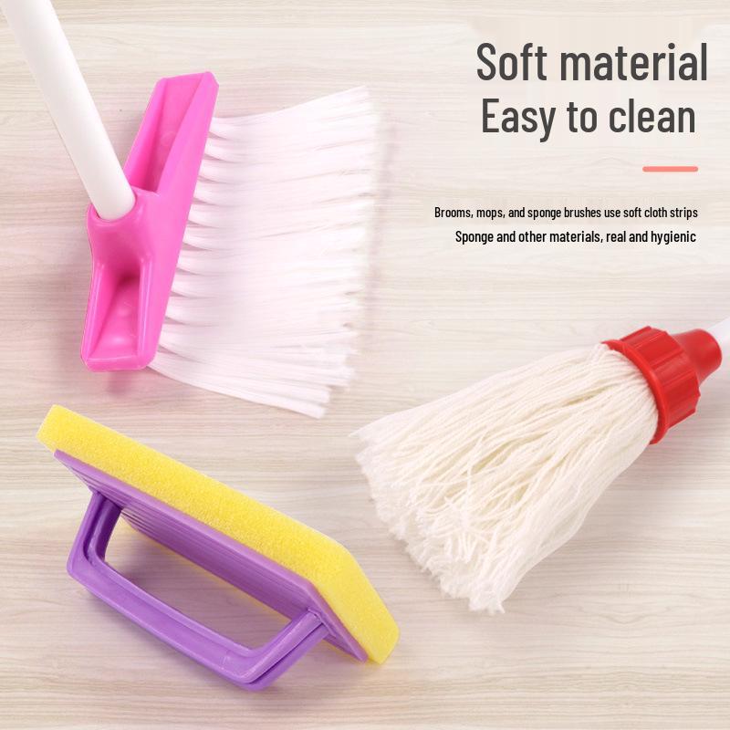 Children's Pretend Play Cleaning Toy Set - Simulation Housekeeping Supplies