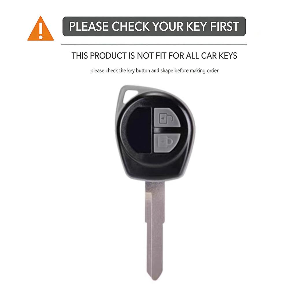 2 Button Silicone Car Remote Key Cover Case For Suzuki Swift Ignis Vitara Liana Ciaz Baleno Car Key Fob Case Cover Shell Decor