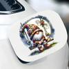QT2388#15cm Gnome On Swing Under Moon Waterproof Car Decorative Decal, Suitable for Cars, Laptops, Bumpers, Glass Window Sticker