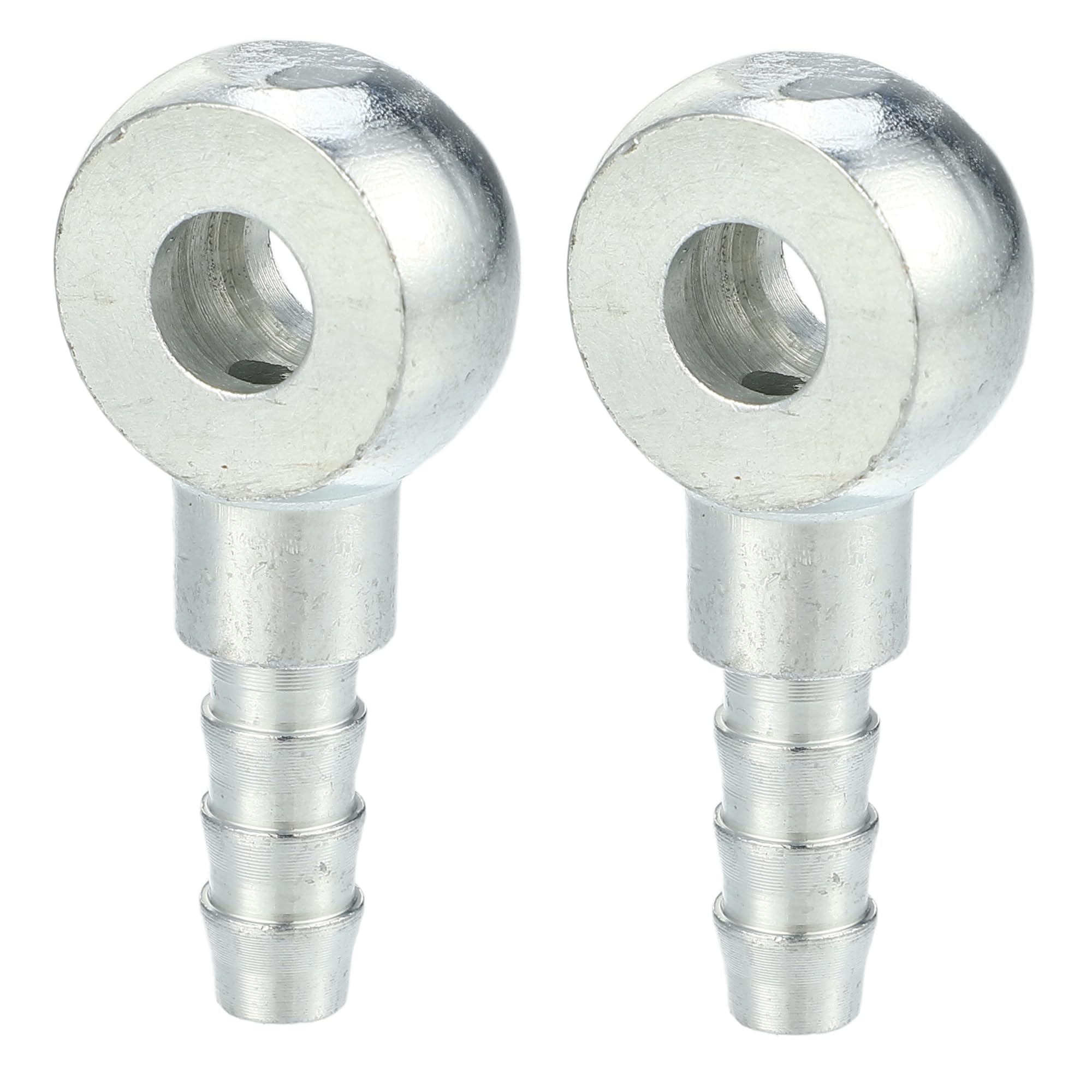 ACROPIX Адаптер топливной магистрали Соединитель Банджо-болт Штуцер-ёлочка Фитинг Банджо Универсальный Мотоцикл ID 8 OD 8mm серебряный