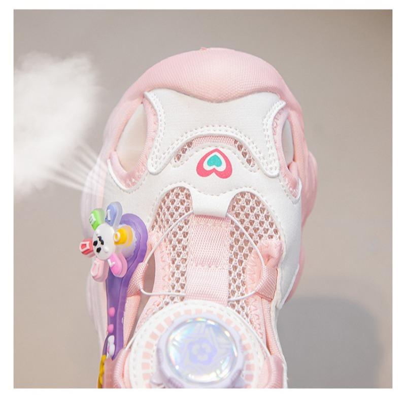 Children's Closed-Toe Sandals Stylish Kuromi Pattern Princess Shoes for Girls, Toddler & Youth Sport Sandals, Student Footwear