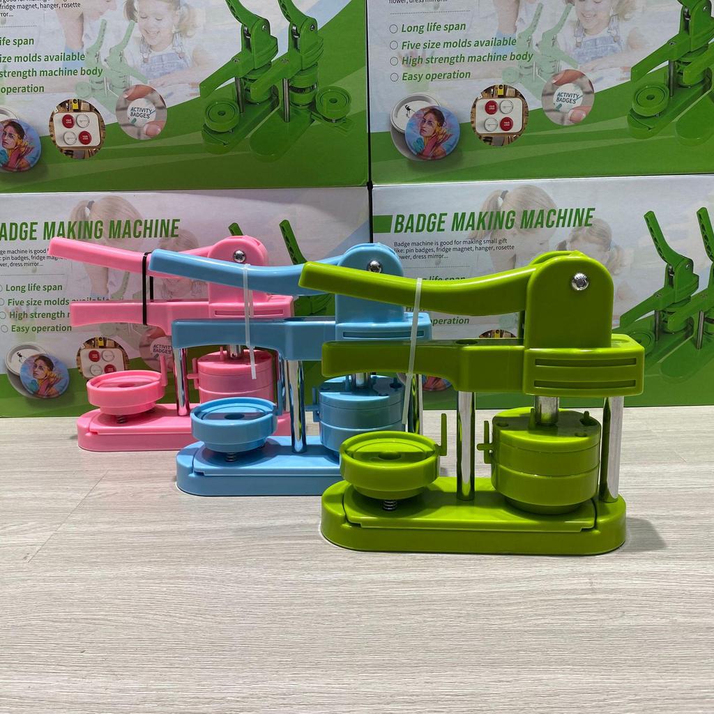 Manual Rotary Badge and Pin Maker - Creative Medal and Card Press Machine