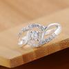 925 Sterling Silver Fashion Jewelry AAA Zircon Wedding Ring
