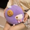 Purple Color Round Sheep Plush Doll Pink Color Sheep Plush Pillow  Home Decoration