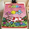 1 Stück Pimpa-Print Flanelldecke, Hohe Qualität, Bequem für alle Jahreszeiten, Heimdekoration, Wärme und Komfort, Perfekt für Weihnachtsgeschenke109