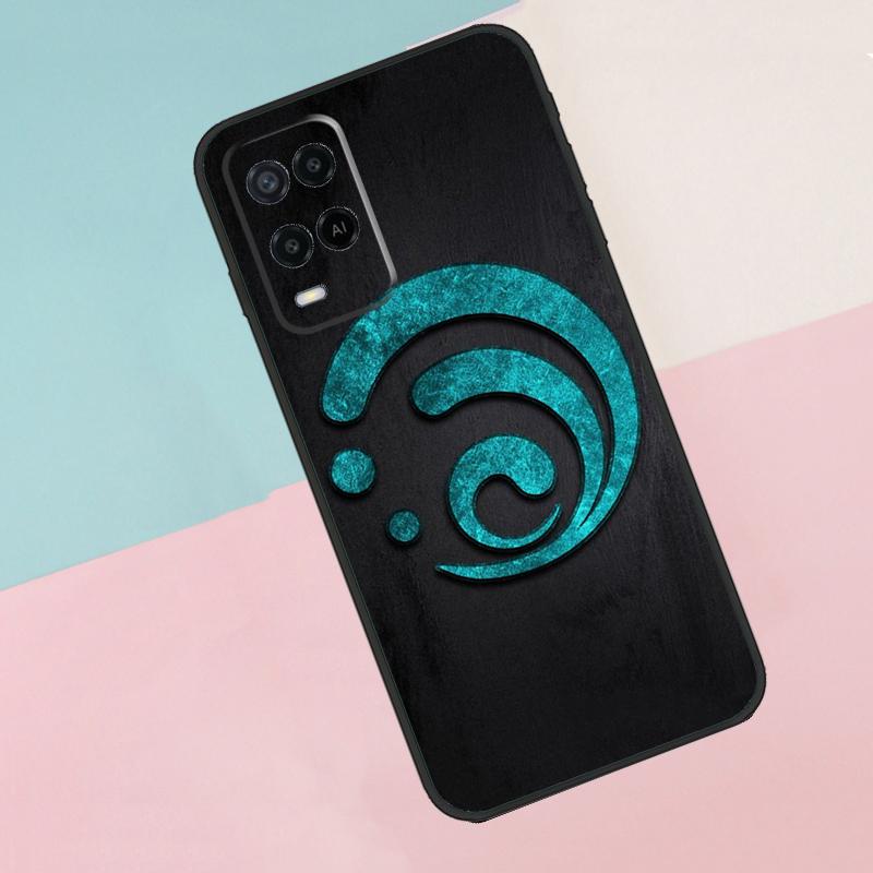 Genshin Impact Elements For Oppo A17 A77 A60 A74 A94 A54 A18 A38 A58 A78 A98 A40 A80 A16 A76 A96 A15 A57S Phone Case