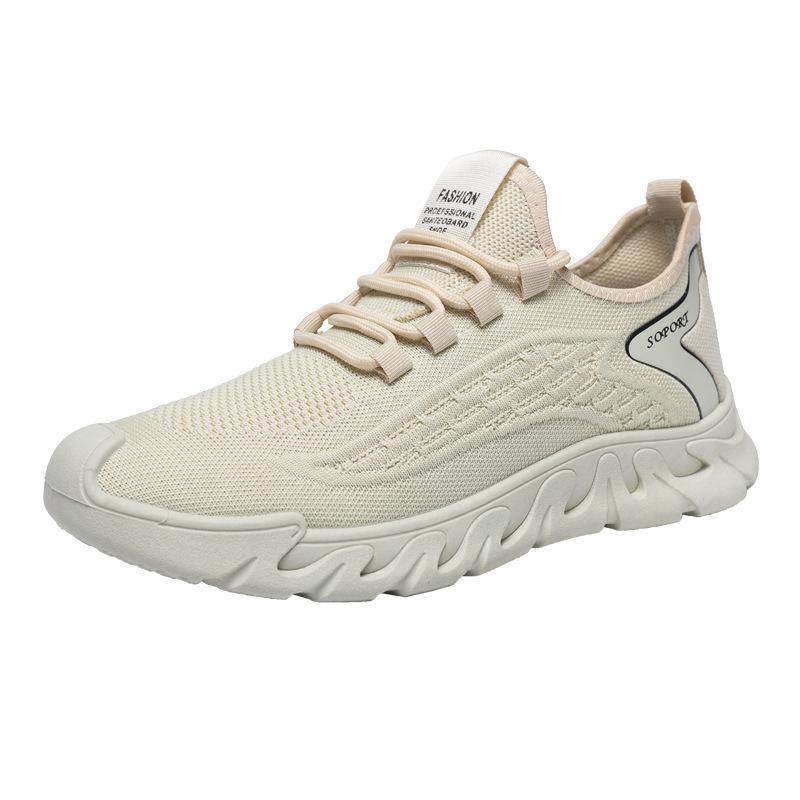 Neue atmungsaktive Sommer-Fliegenstrick-Mesh-Schuhe Laufschuhe Freizeit Leichtgewicht Weichsohle Herren Sportschuhe Herrenschuhe