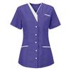 Women's Uniform Quick-drying Fabric Solid Color V-neck Short-sleeved Uniform