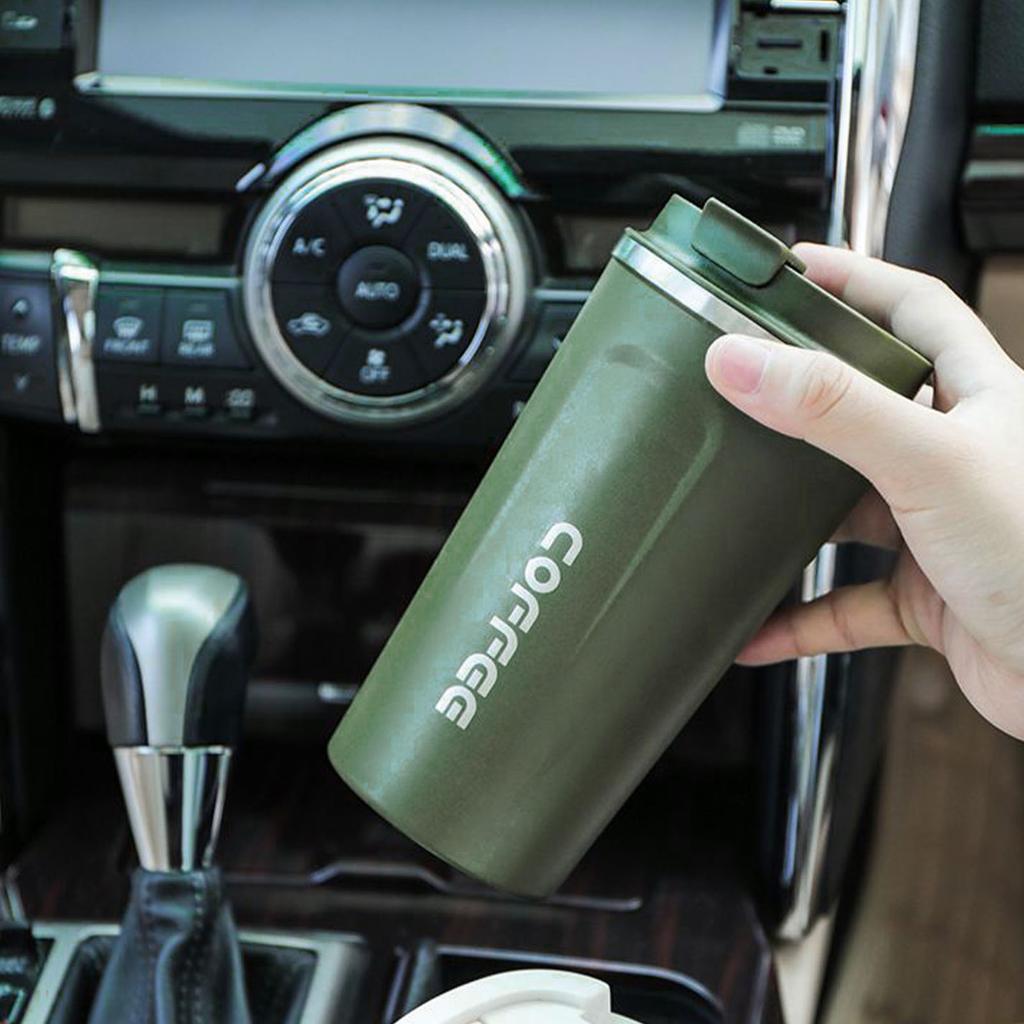 Smart Temperature Display Coffee Cup Portable 304 Stainless Steel Insulation Cup Simple Style Pure