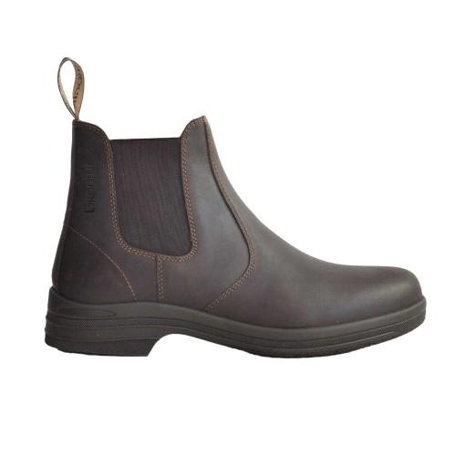 Brogini Womens/Ladies Kingham Oiled Leather Low Heel Chelsea Boots