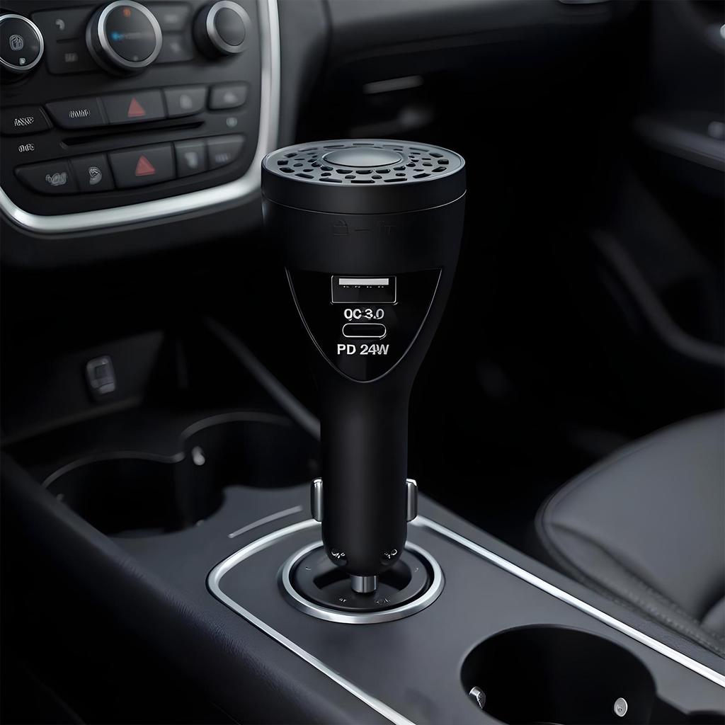 Car Scents Air Freshener Car Fragrance Cell Phone Automobile Chargers Scent Diffuser Adapter Fast Charging 2-Port Odor