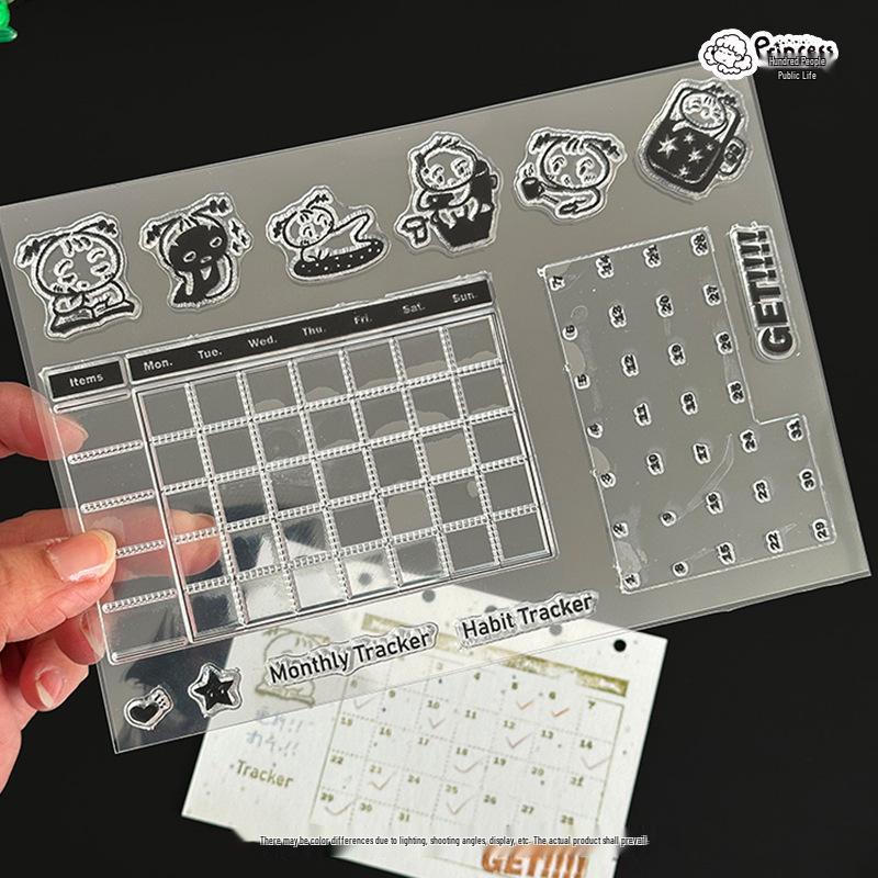 Princess Bailing Vol. 13 Multi-Functional Acrylic Bullet Journal Stamps
