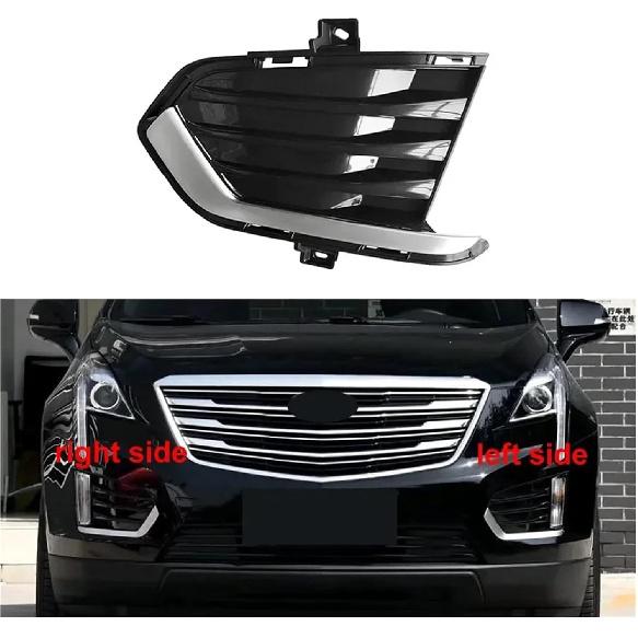 Kompatibel mit Cadillac XT5 2016 2017 2018 2019 2020 2021 Nebelscheinwerferrahmen Antibeschlag-Leuchtengehäuse Frontstoßstangen-Grill Abdeckblende(Rechte Seite)