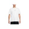 Loose Fit Crew Neck Short Sleeve Letter Logo T-Shirt Men Tops White HJ0580-100