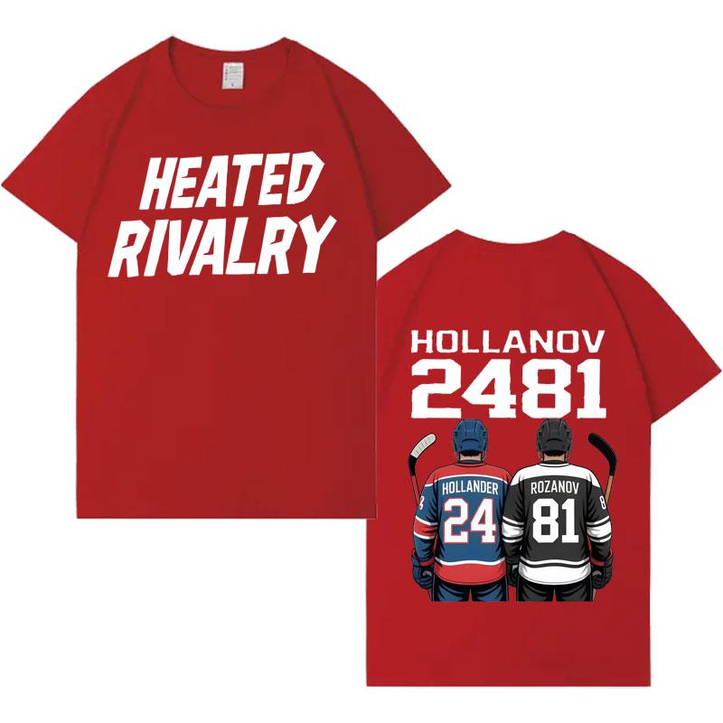 Harajuku Graphic Print Heated Rivalry Shane Hollander Ilya Rozanov Hollanov 2481 Fashion T Shirt Mens Women Casual Pop Top