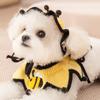 Cat Headgear Elastic Pet Knitted Hat Comfortable Bee Shaped Cat Collar Warm Pet Costumes Party Events