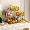 Heart-shaped 3-layer Fruit Basket,countertop Fruit and Vegetable Basket Bowl, Suitable for Display Racks of Bread,snacks,fruits,cupcakes,candies,etc