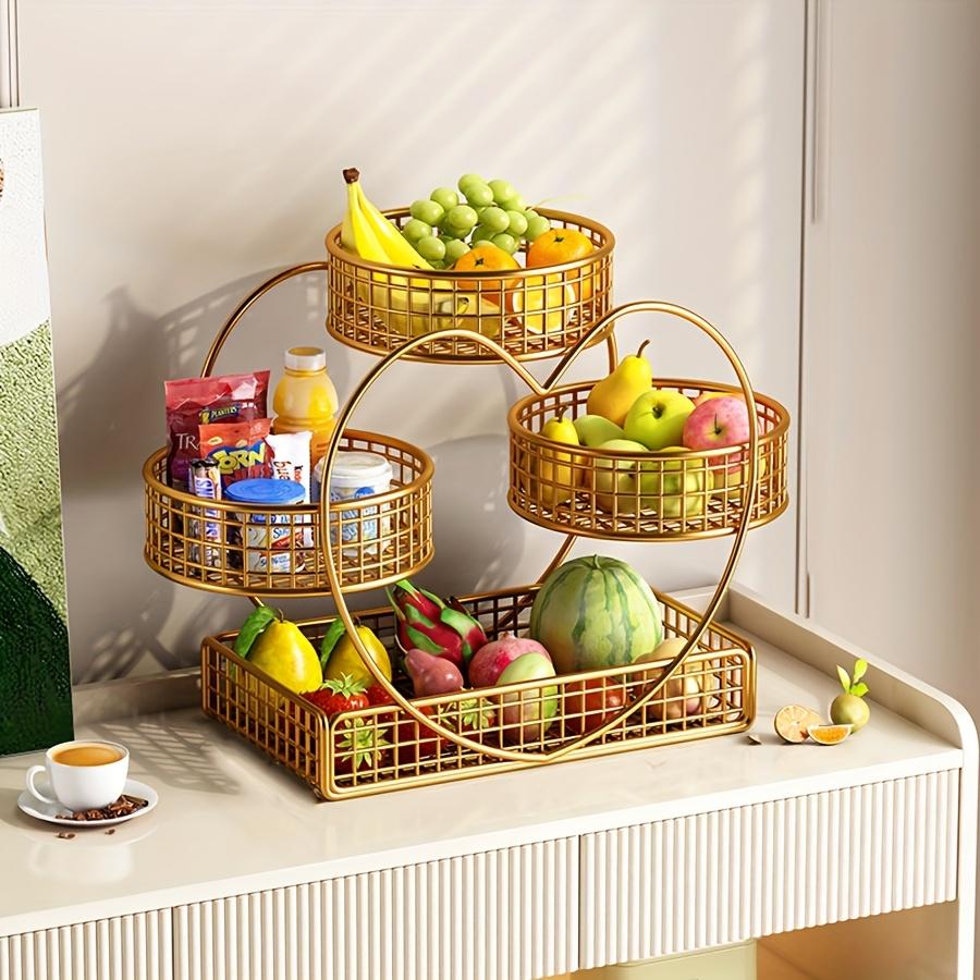 Heart-shaped 3-layer Fruit Basket,countertop Fruit and Vegetable Basket Bowl, Suitable for Display Racks of Bread,snacks,fruits,cupcakes,candies,etc