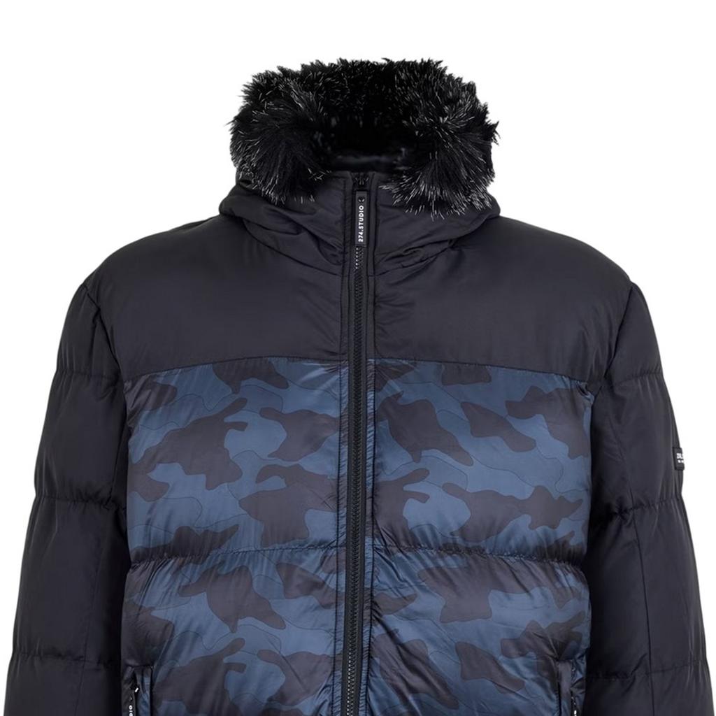 274 Studio Mens Camouflage Puffer Jacket