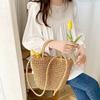 Women Shirt Round Neck Lantern Long Sleeve Pullover Tops Solid Color Loose Fit Ruffle Trim Pleated