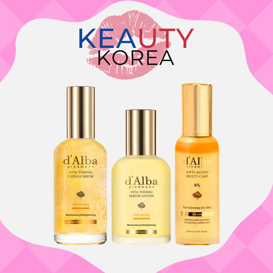 d'alba Anti-Aging Multi-Care 8% Serum + Vita Toning Capsule Serum + Lotion