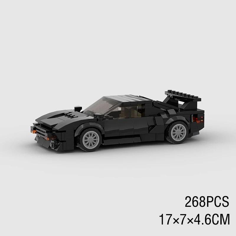 MOC Speed Super Racing Car F40 RS6 City Sports Model Building Blocks Classic Rally Old Race Vehicle Bricks Technical Kids Toys