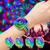 RGB Wearable Disco Stage Light USB Sound Control LED Wrist Light with Colorful Flashing for Kids Party KTV Bar Home Decoration
