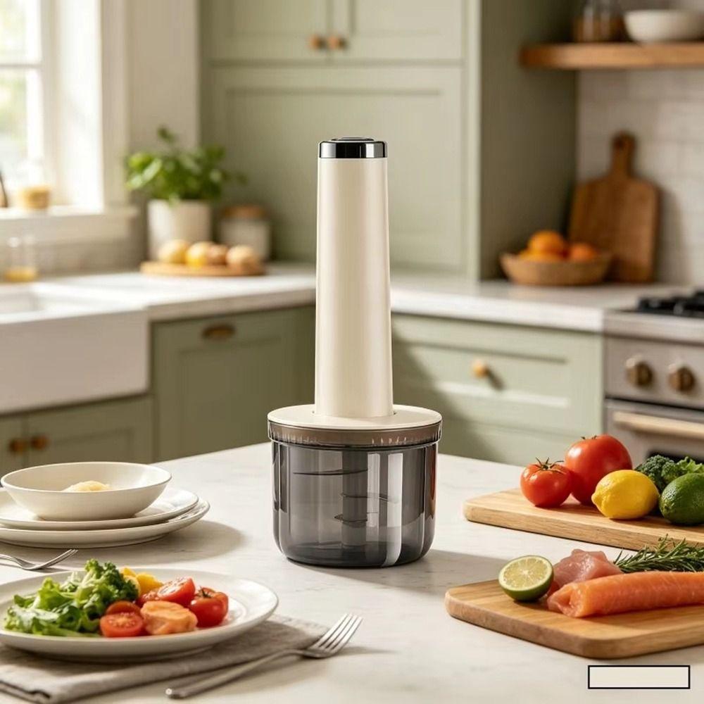 Moedor de Carne Elétrico Potente Recarregável por USB Processador de Comida de Bebê Preparo de Salada