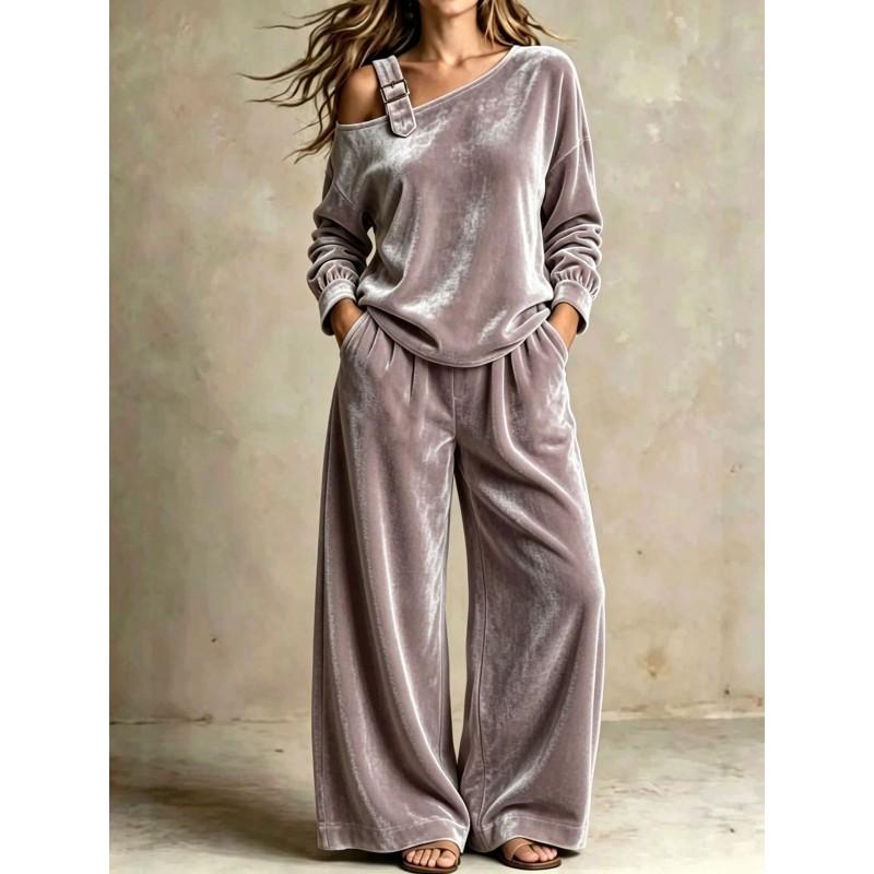 2026 Fall Winter Womens Velvet Casual