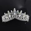 New Korean Style White Rhinestone Wedding Crown Popular Bridal Headdress Hair Comb Wedding Accessories