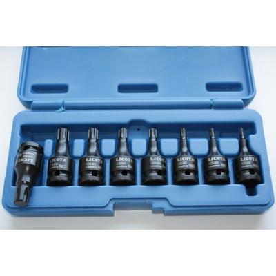 8-piece Ribe Impact Socket Set, M4-M14, 1/2 Inch, Cr-Mo