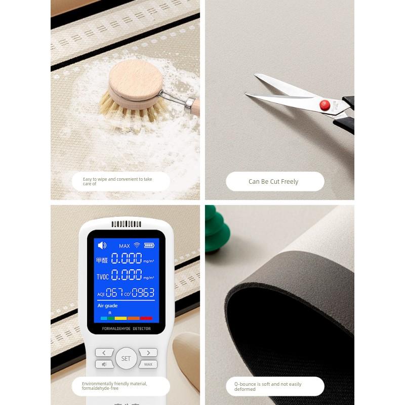 Bathroom Mats Cream Wind Diatom Mud Absorbent Pad Bathroom Entrance Mat Bathroom Toilet Quick-Drying Non Slip Carpet