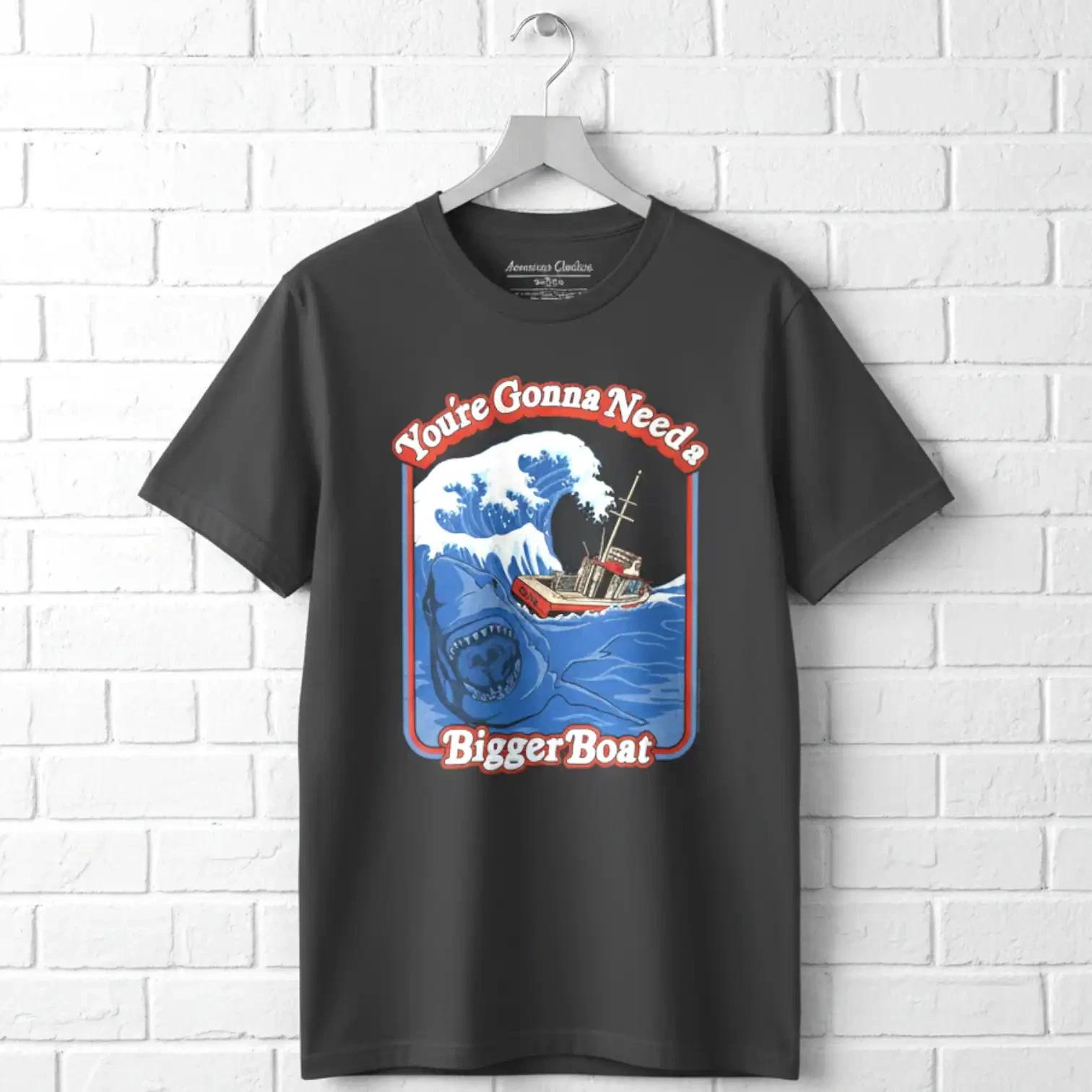 Jaws Storybook Bigger Boat Men s T Shirt M