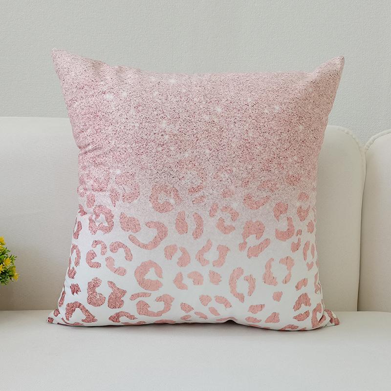 45x45cm Warm Pink Geometric Cushion Cover Pineapple Letter Simple Pillow Cover Ins Printing Poster Sofa Office Home Decoration