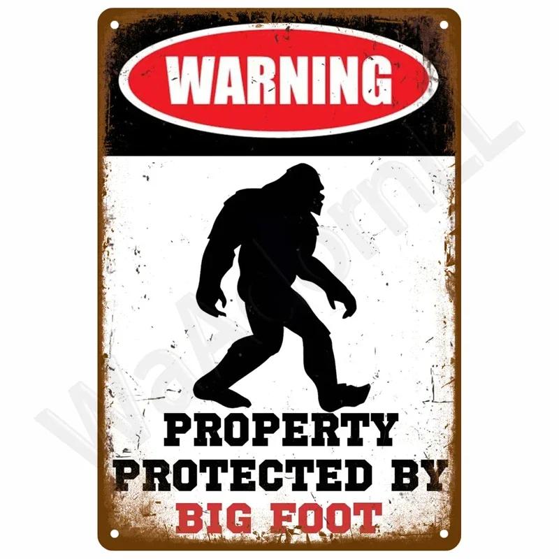HD Metal Tin Sign Vintage Funny Danger  Warning Wall Decor Retro Shark Skeleton Rottweiler Cat Girls Only Sign for Home Bar Gar