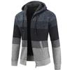 Und Winter Herrenmode Lockerer Cardigan Warmer Revers Kapuzenjacke Pullover