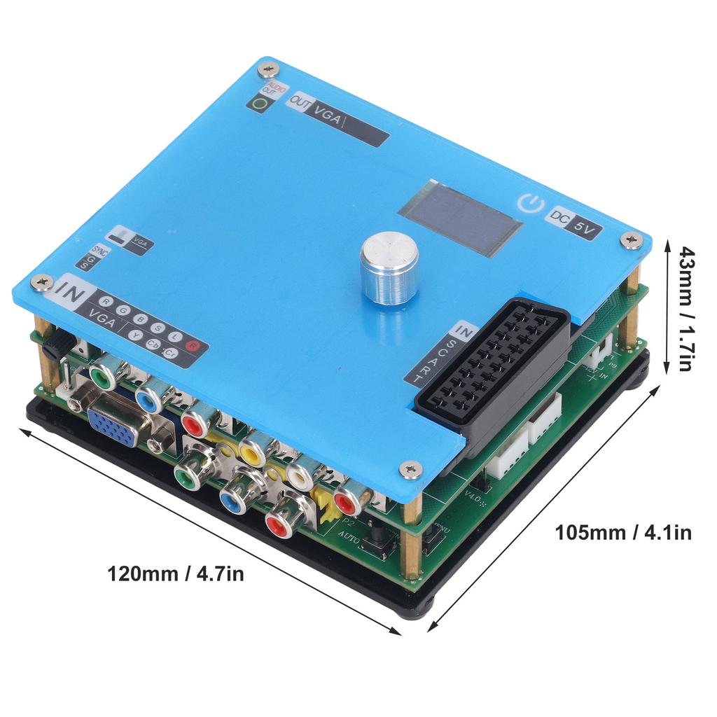 LCD GBSC Converter VGA RCA High Definition Multimedia Interface 3 Output GBS Control Video Game Conv