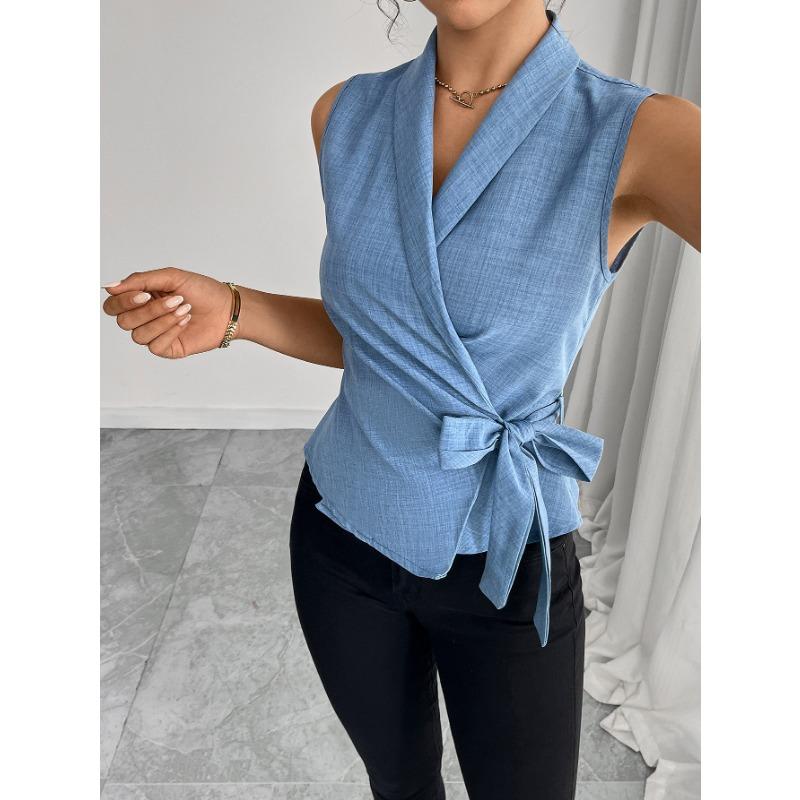 Small Vest Women's Summer Temperament Solid Color Strappy Sleeveless Top