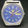 Seiko 5 AUTOMATIC JAPAN 6309A MENS VINTAGE BLUE COLOR DIAL WATCH A702615-1 R209-a702615