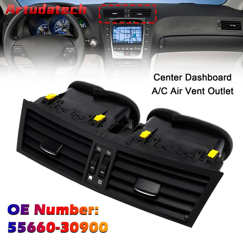 Artudatech Центральная панель Дефлектор кондиционера 55660-30900 Для Lexus GS350 GS450H 2006-2011 2007 2008 2009 2010 Автоаксессуары