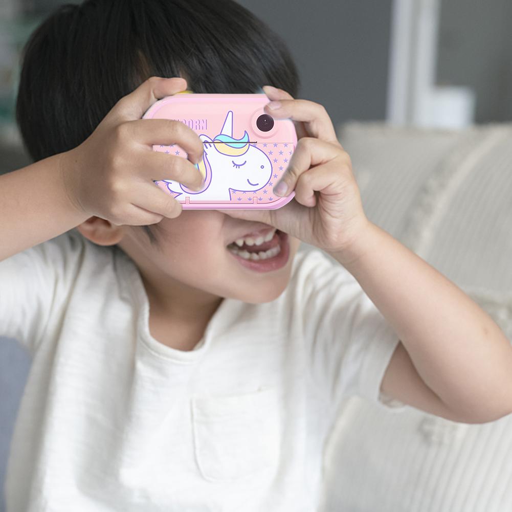 Instant Camera for Kids Digital Camera Toys Black & White Thermal Photo Printer Video Recorder Thermal Printer Toy Children Gift