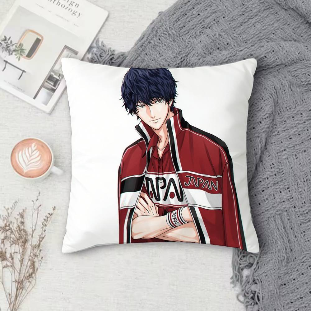 The Prince of Tennis Doublesided Printed Square Decorative Cushion Cover for Sofa Living Room Home Decor